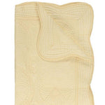 Heirloom Quilt - Baby Quilt Blanket Monogram: Cream