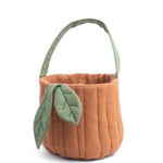 Pumpkin Basket | Quilted Storage Basket | Halloween Basket