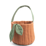 Pumpkin Basket | Quilted Storage Basket | Halloween Basket