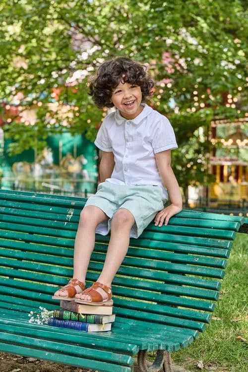 Adam Short - Mint Linen
