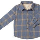 Adobe Shacket Grey/China Plaid