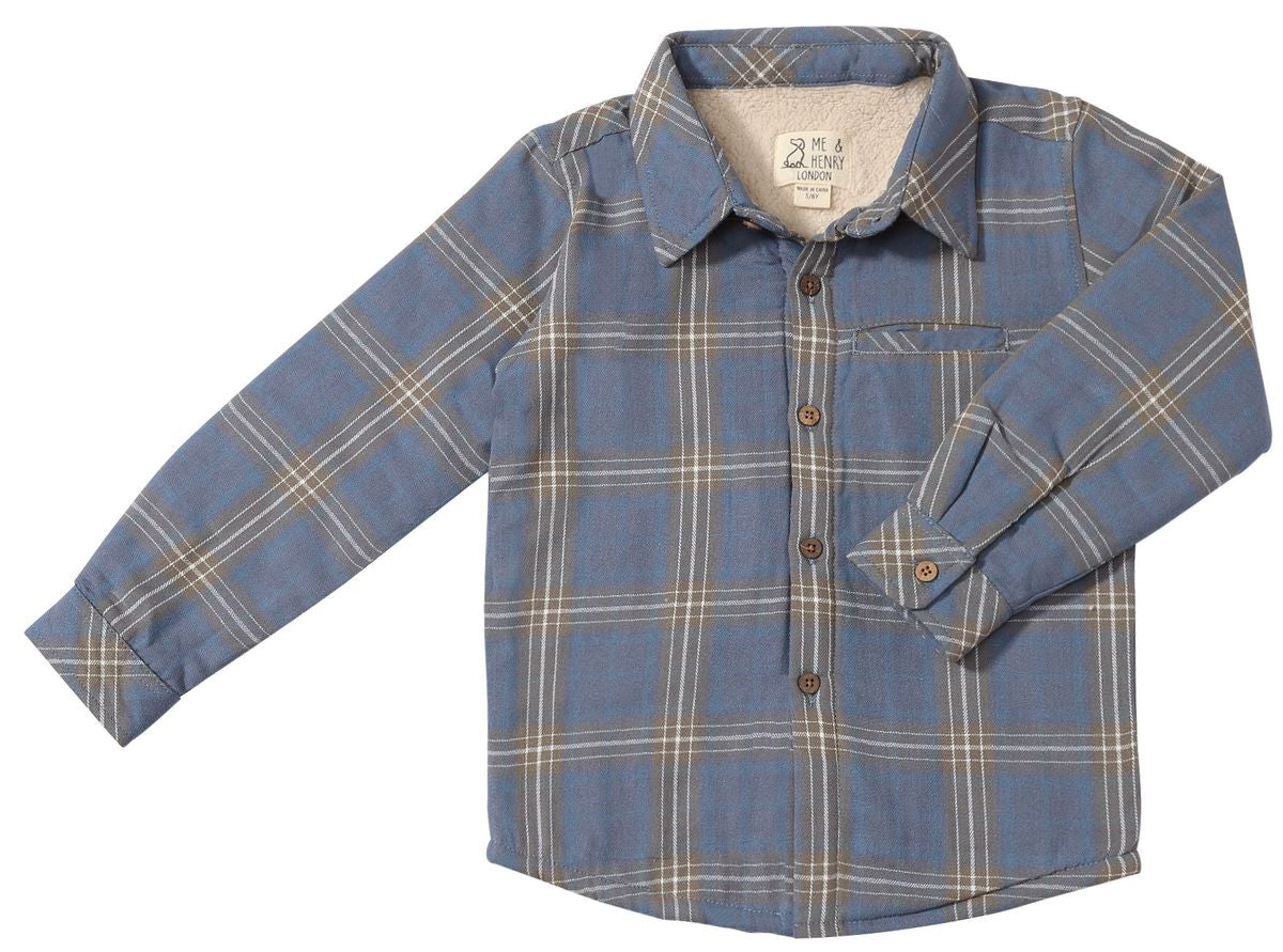 Adobe Shacket Grey/China Plaid