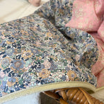 Baby blanket Liberty® fabric and fleece: Andréa