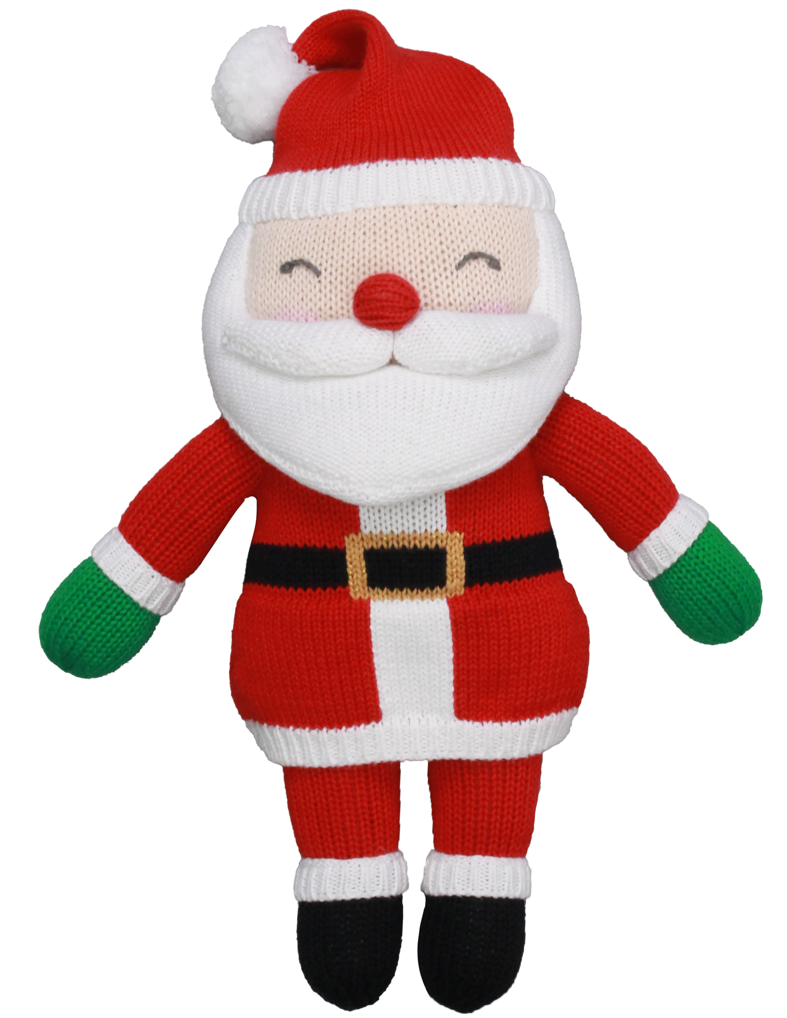 Jolly Mr. Claus Knit Doll: 12" Plush