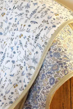 Baby blanket Liberty® fabric and fleece: GUS
