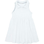 Girls White French Terry Tennis Dress