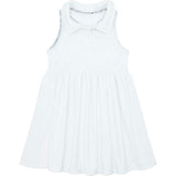 Girls White French Terry Tennis Dress