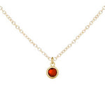 Tiny Treats gold birthstone necklace