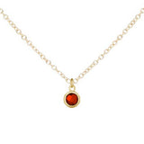 Tiny Treats gold birthstone necklace