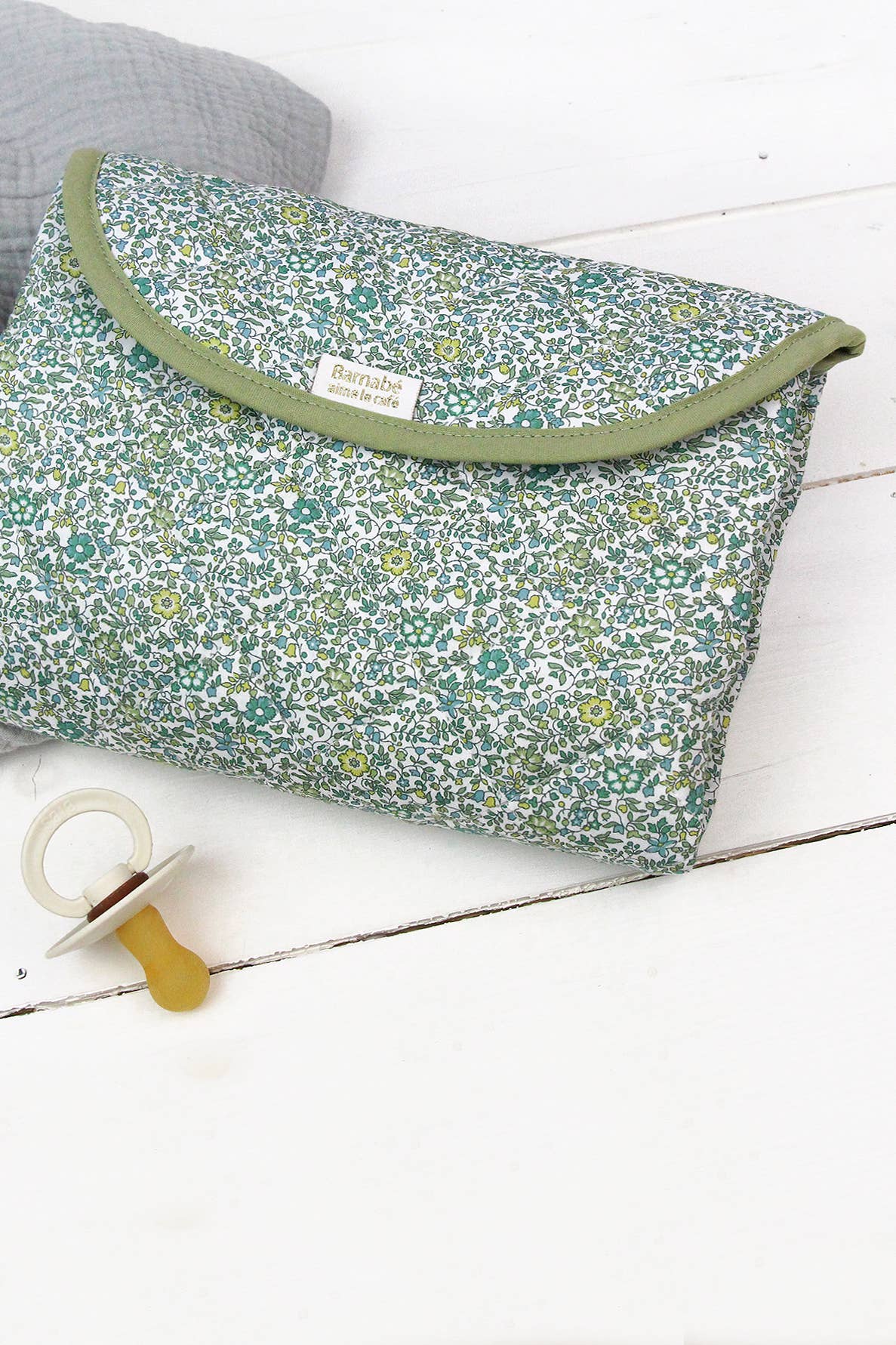 Liberty® fabric and PVC baby changing mat: Andréa