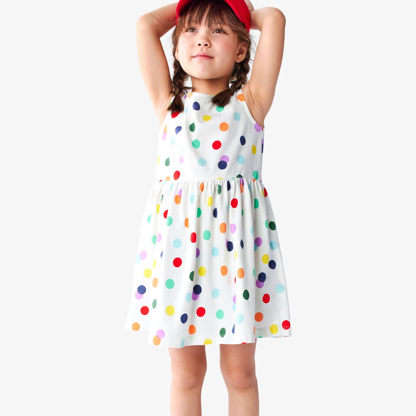 Recess Dress In Rainbow Confetti Dot