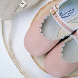 Scalloped Mary Jane - Blush Pink
