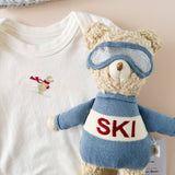 Benjamin Bear Ski Plushie | Baby Kids Toy Animal Fall Winter