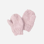 Classic Mittens, Baby Pink Winter Fall Ski Kid Gift: Baby Pink / XS 3-6m