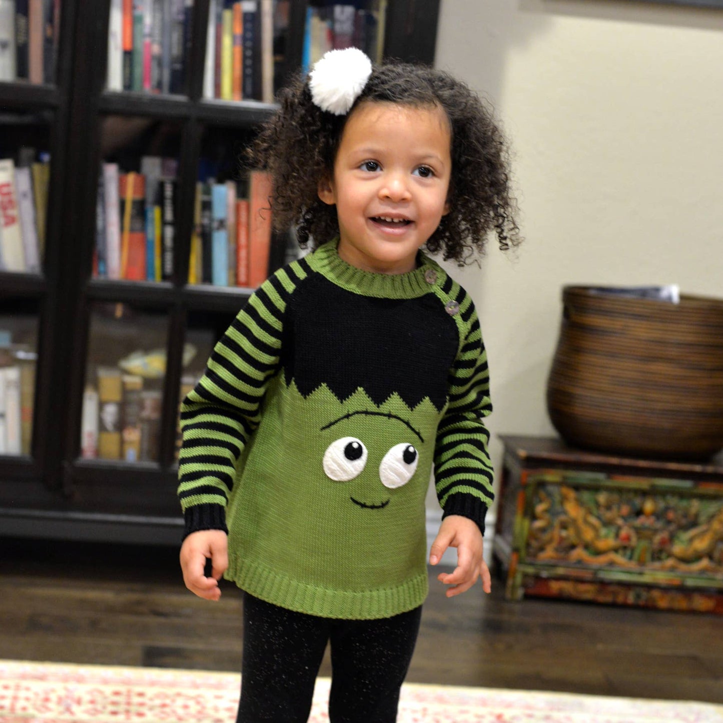 Little Monster Halloween Sweater: 12m