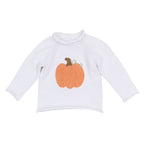 Baby Pumpkin White Toddler Pullover Sweater