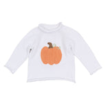 Baby Pumpkin White Toddler Pullover Sweater