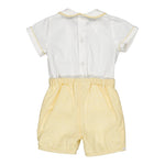 Kidiwi Barnabé Baby Boy Set - Yellow Cotton Linen