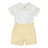 Kidiwi Barnabé Baby Boy Set - Yellow Cotton Linen