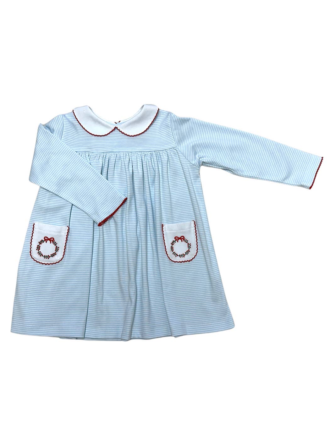 Knit Float Girls Dress Christmas Wreaths Collection