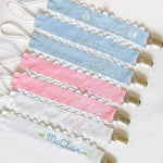 Pacifier Clip, Monogram-able Assorted Colors: White