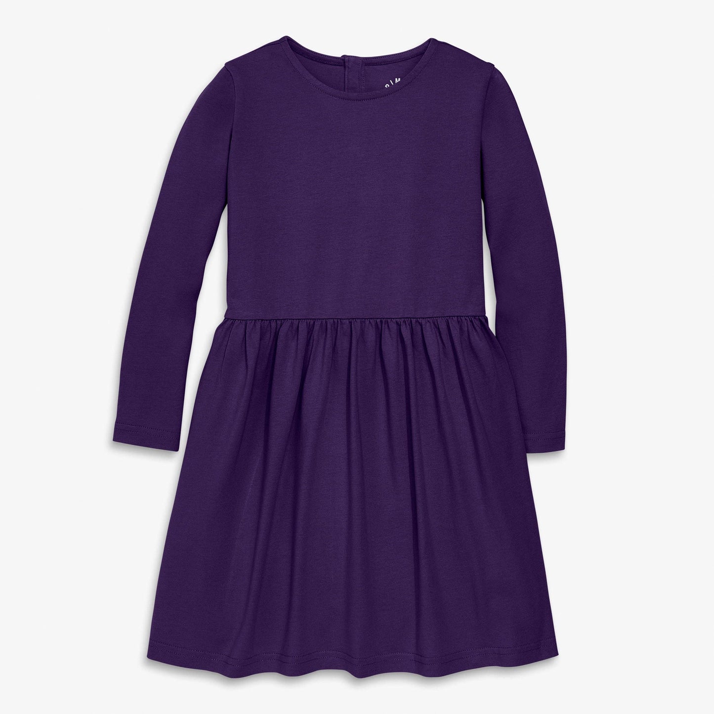 Long Sleeve Perfect Pocket Dress: Grape