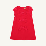 Betts Bow Dress - Velveteen