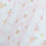 English Roses - Baby Girl Smocked Blanket