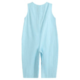 Blue Santa Smocked Longall