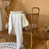 Baby blanket Liberty® fabric and fleece: Lison
