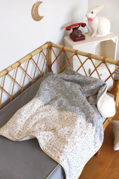 Baby blanket Liberty® fabric and fleece: Katie