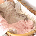 Baby blanket Liberty® fabric and fleece: Jenny