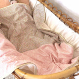 Baby blanket Liberty® fabric and fleece: Lison