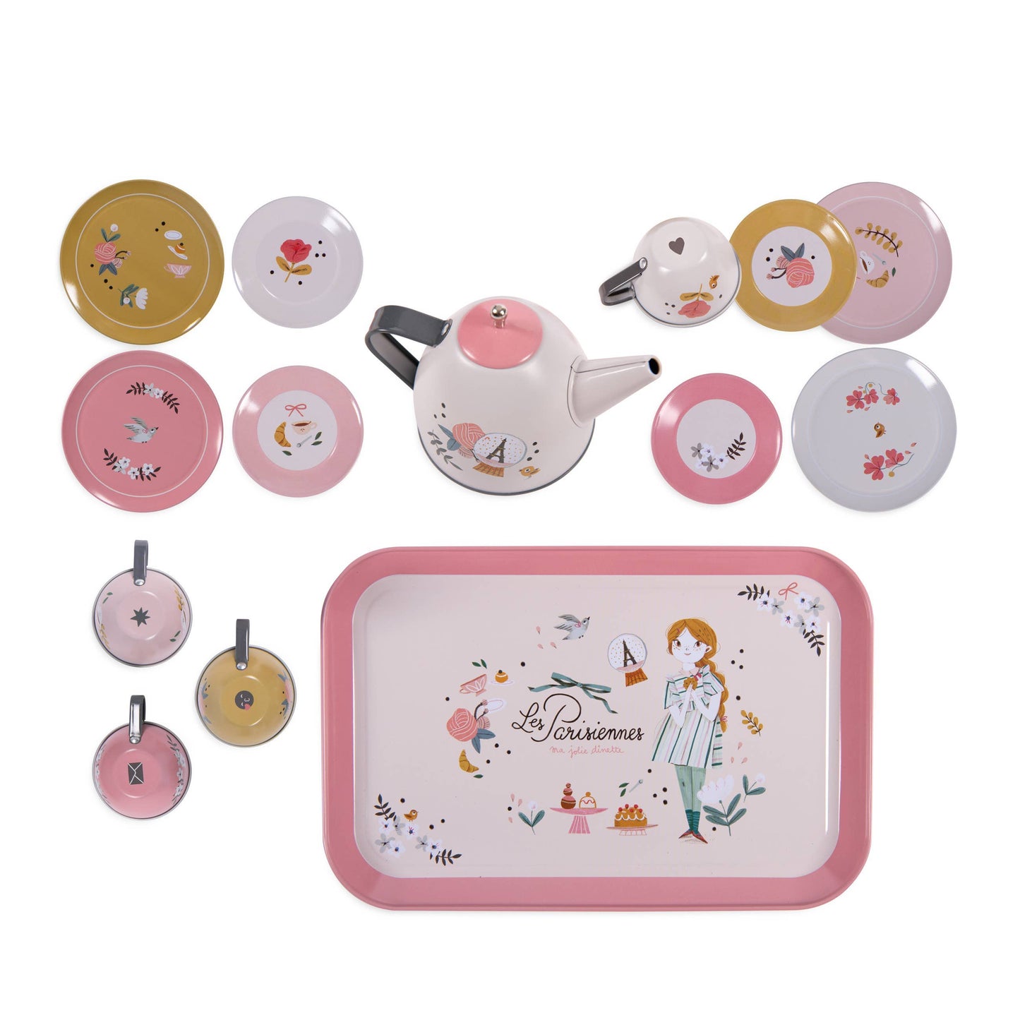 Suitcase - New Tea Party Metal Set The Parisiennes