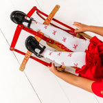 Little Stocking Co. Bow Knit Tights, view 3