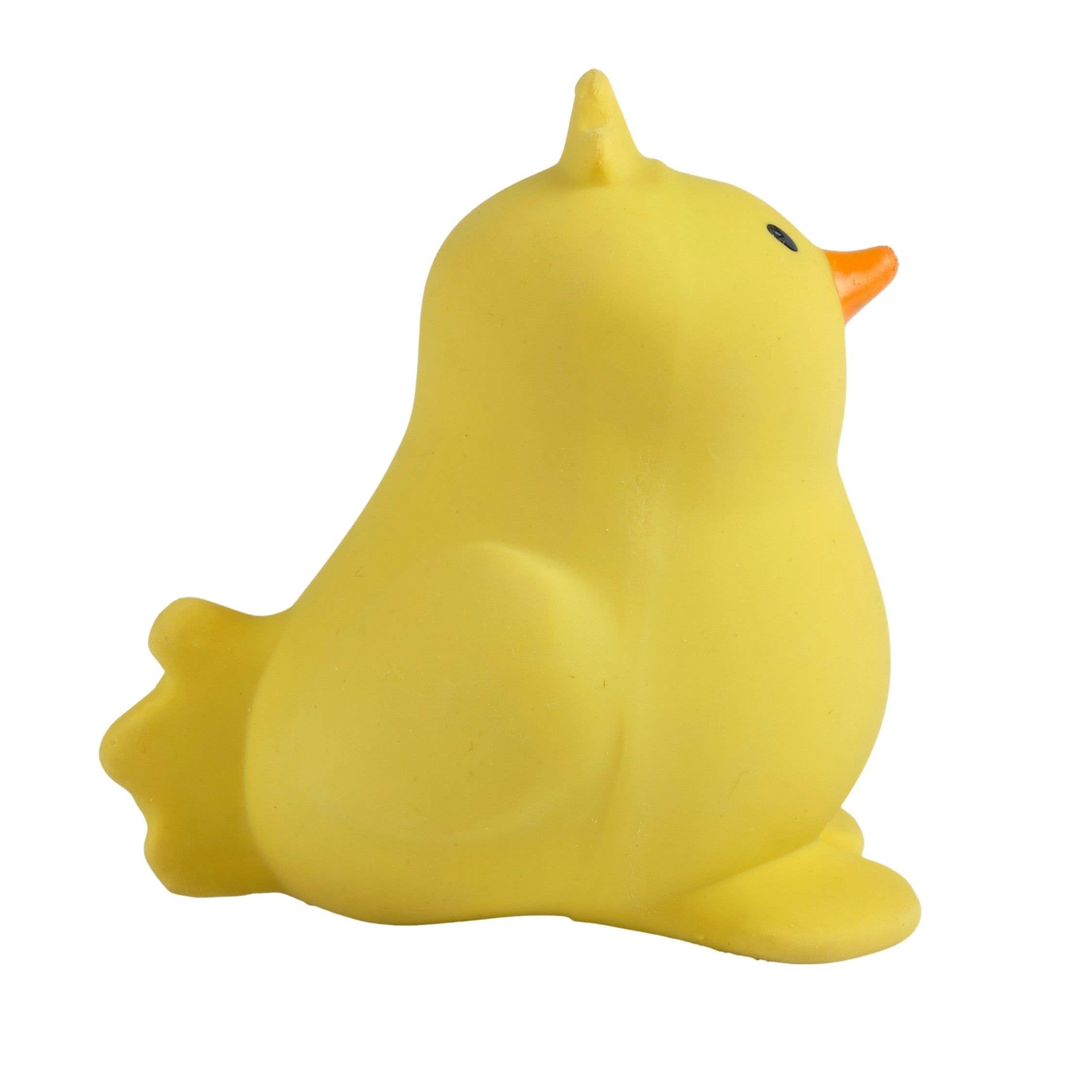 Chick Natural Organic Rubber Teether, Rattle & Bath Toy