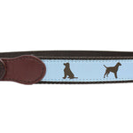 DOG RIBBON BELTS: 20" (3-4 Years) / Dog (Millennium Blue/ Brown)