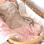 Baby blanket Liberty® fabric and fleece: Andréa