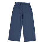 Camilla Pants in Blue Denim Herringbone