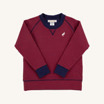 Cassidy Comfy Crewneck Boys FT -  Richmond Red/ Nantucket Navy Stripe