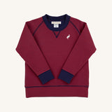 Cassidy Comfy Crewneck Boys FT -  Richmond Red/ Nantucket Navy Stripe