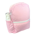 Pink Gingham Medium Backpack w/ Pocket | Mint