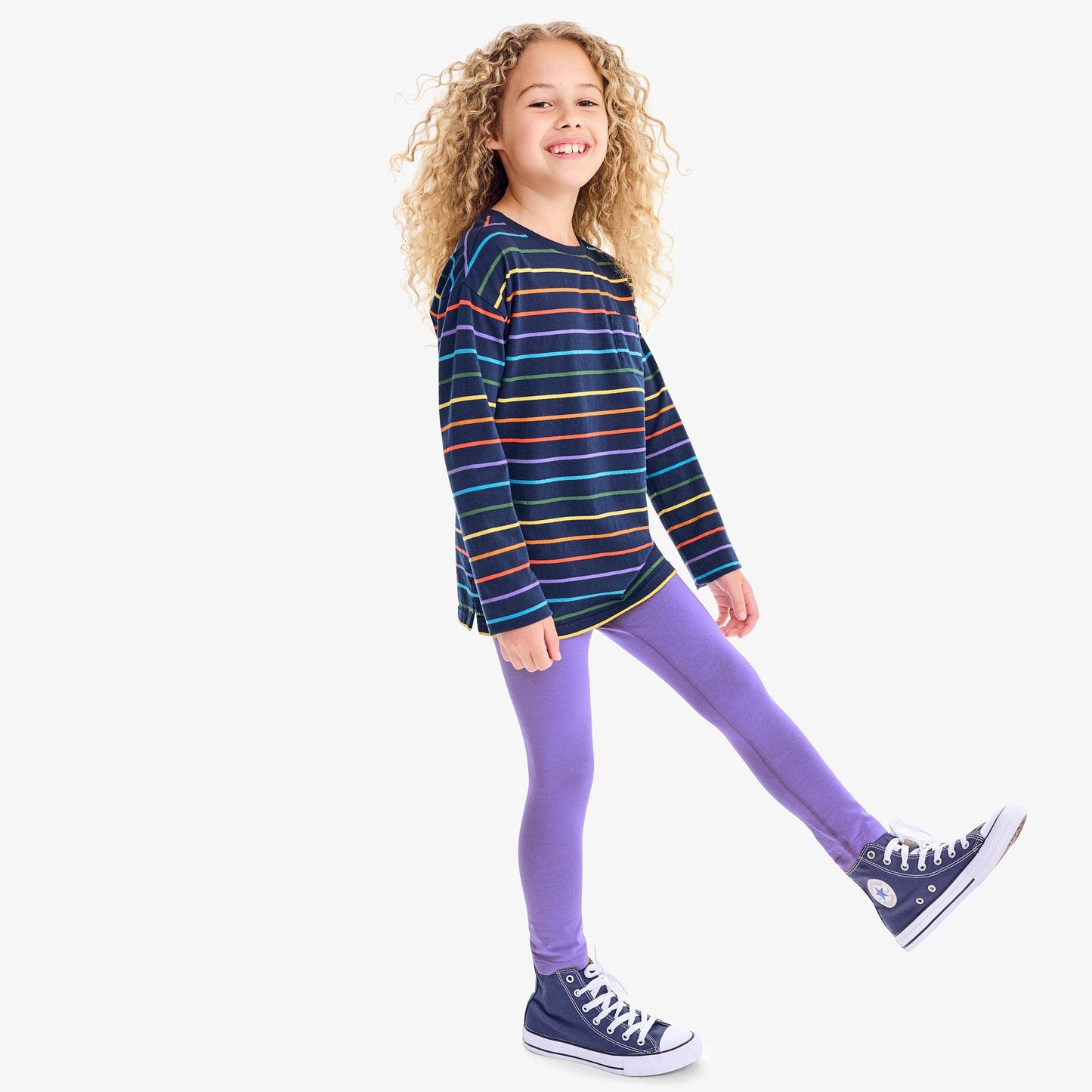 The Classic Legging: Violet / 2y