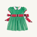 Cindy Lou Sash Dress-Velveteen