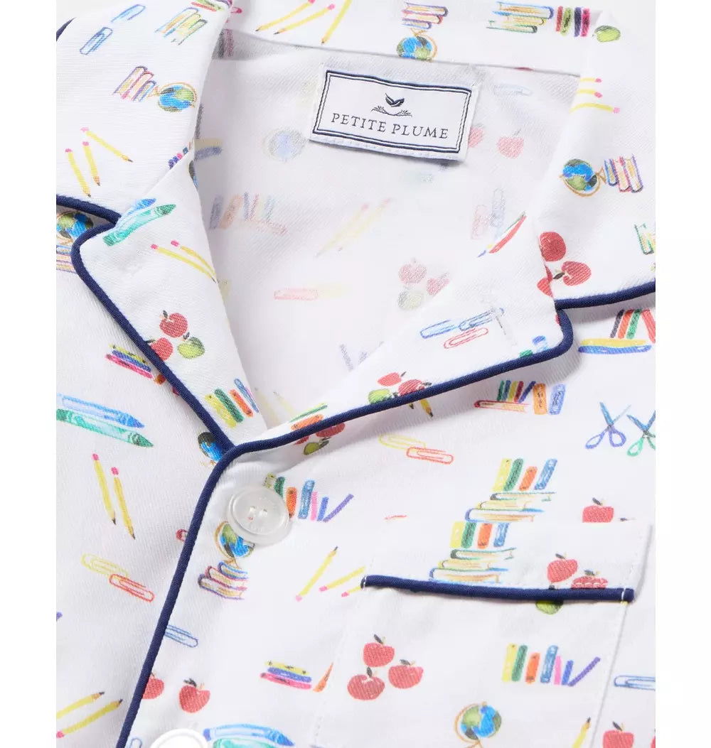 Petite Plume - Lessons in Literacy Twill Pajamas
