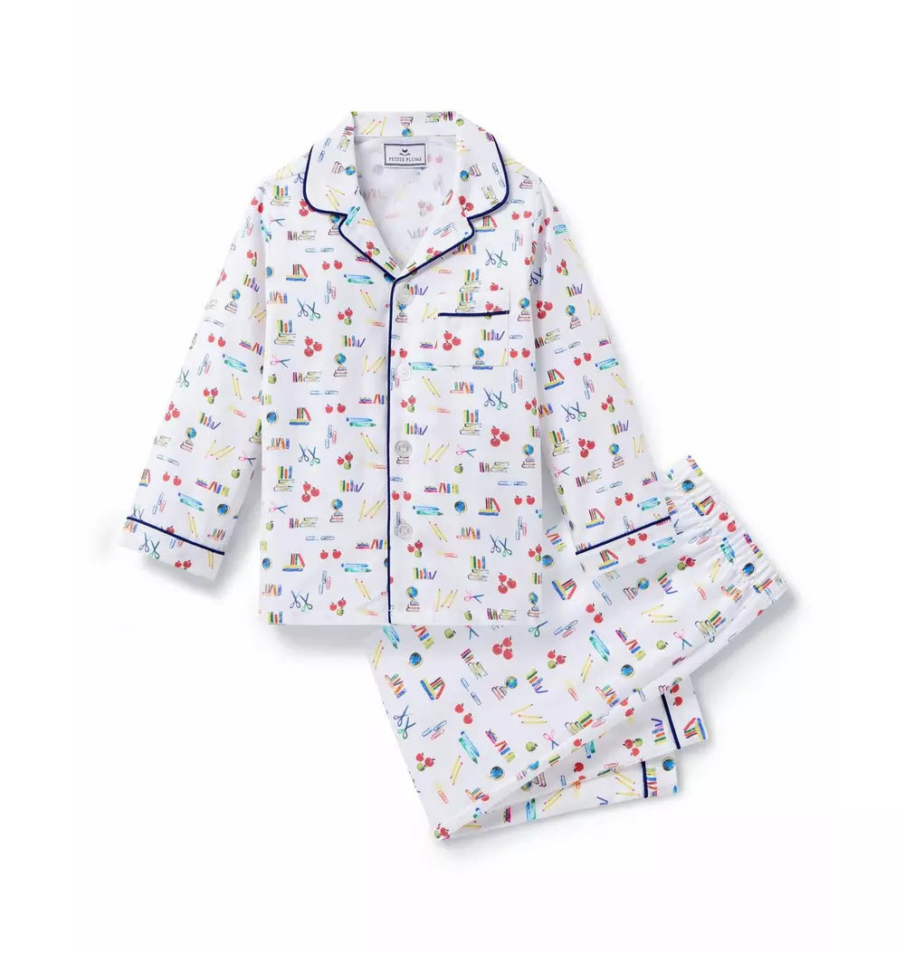 Petite Plume - Lessons in Literacy Twill Pajamas