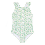 Girls Sea Marsh Floral Crossover One Piece