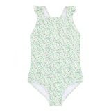 Girls Sea Marsh Floral Crossover One Piece