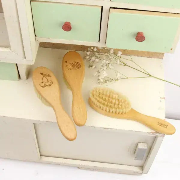 Wooden Baby Brush - Duck