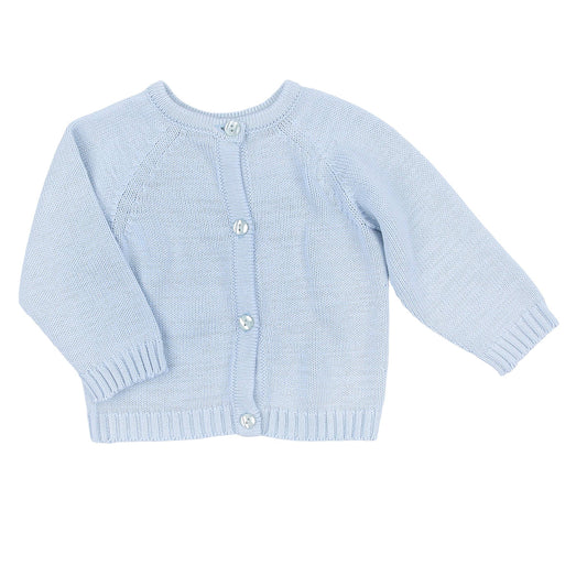 Essentials Knits Baby Cardigan - 100% Pima Cotton, Machine Washable, Made in Peru